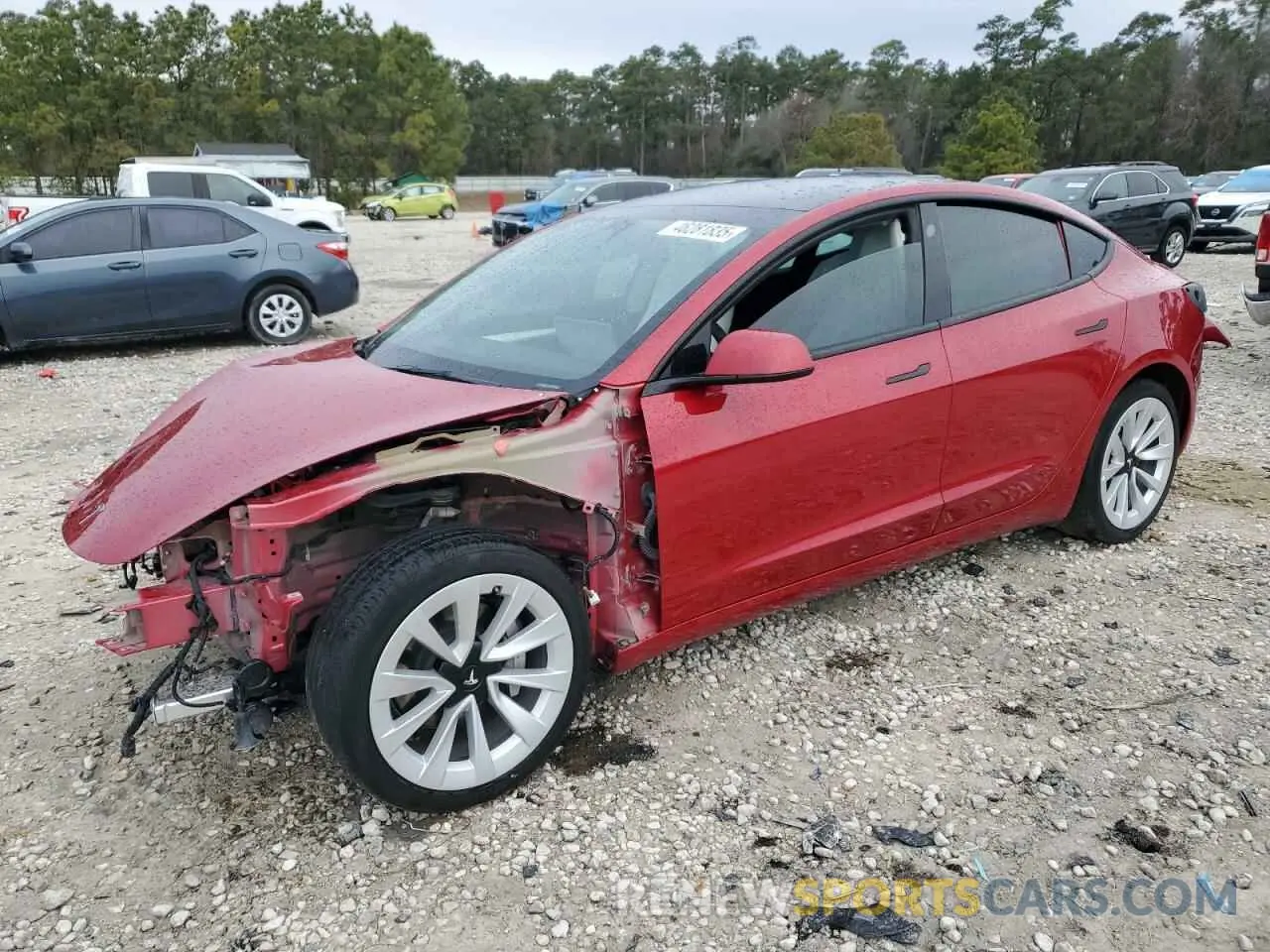 1 Photograph of a damaged car 5YJ3E1EB9PF471347 TESLA MODEL 3 2023