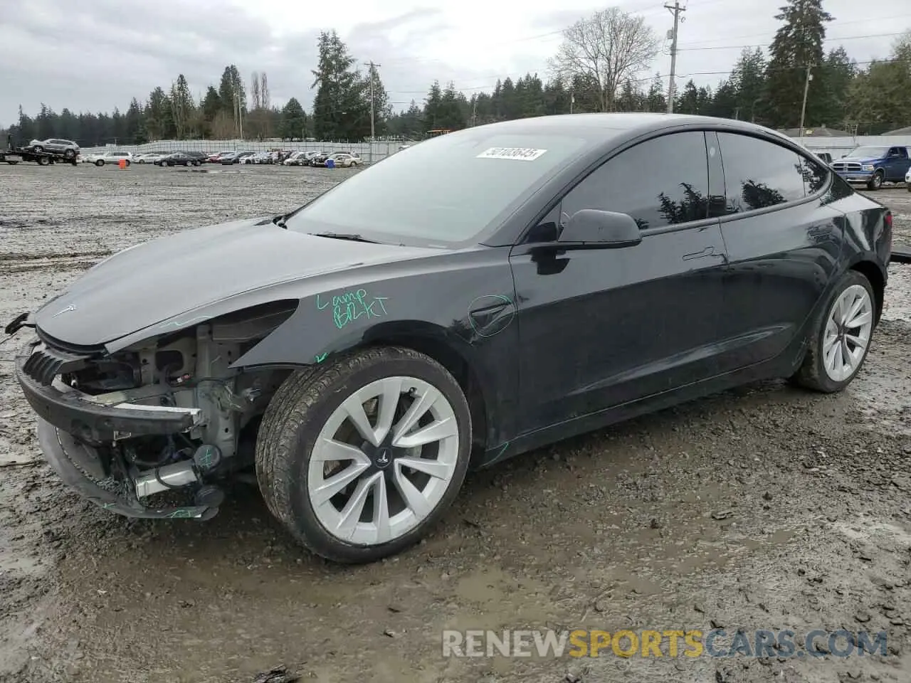 1 Фотография поврежденного автомобиля 5YJ3E1EB9PF607217 TESLA MODEL 3 2023