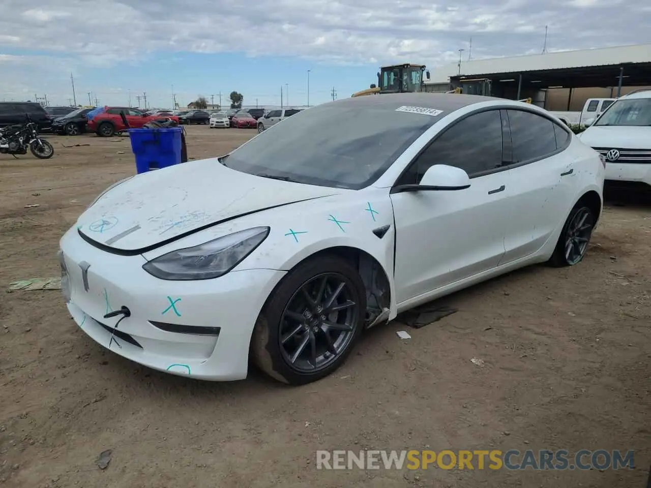 1 Фотография поврежденного автомобиля 5YJ3E1EB9PF634210 TESLA MODEL 3 2023