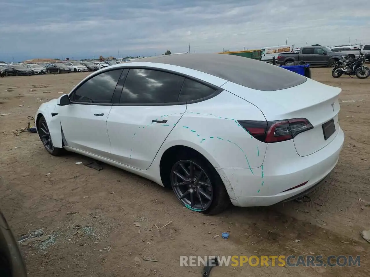 2 Фотография поврежденного автомобиля 5YJ3E1EB9PF634210 TESLA MODEL 3 2023