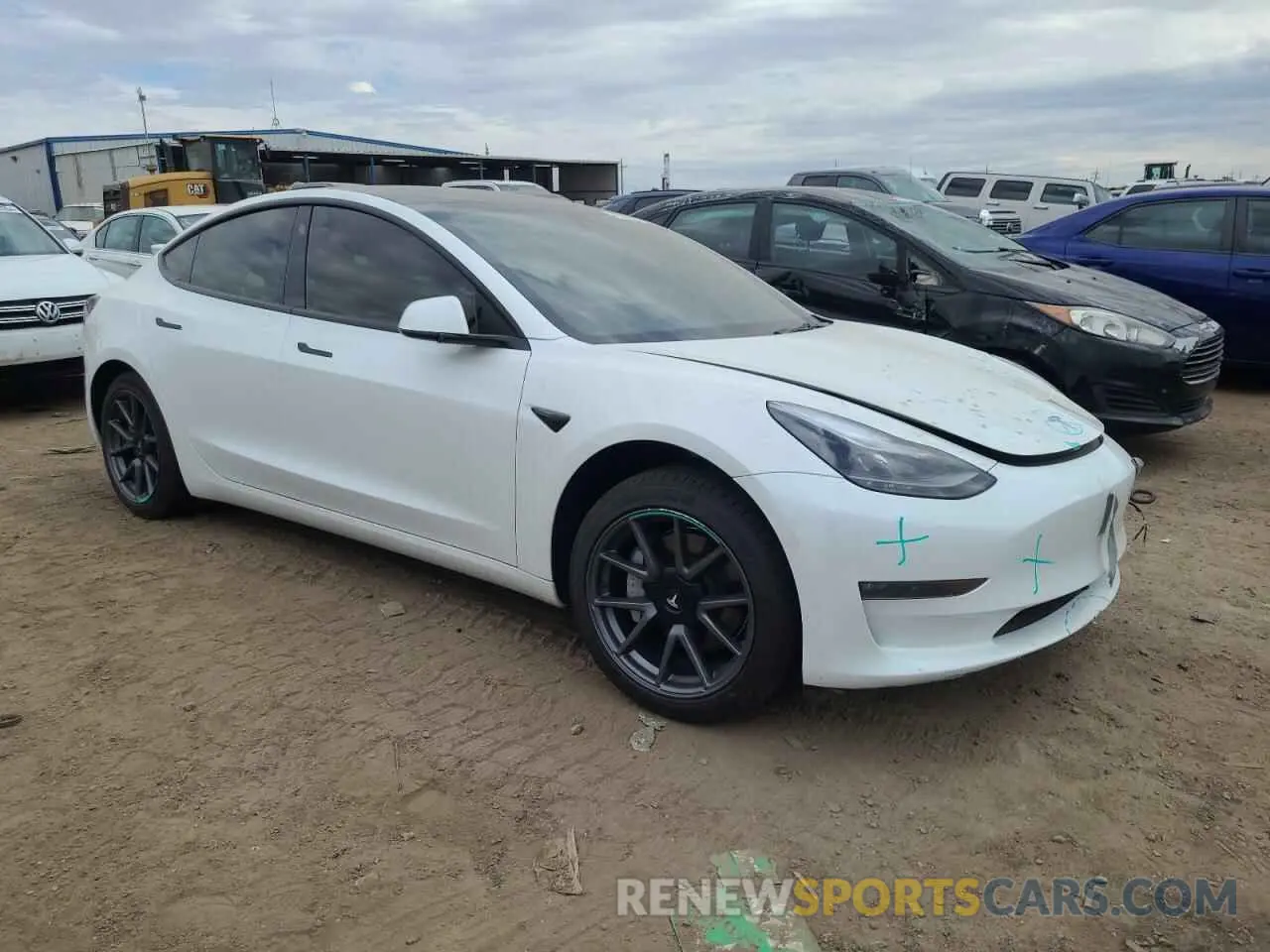4 Фотография поврежденного автомобиля 5YJ3E1EB9PF634210 TESLA MODEL 3 2023