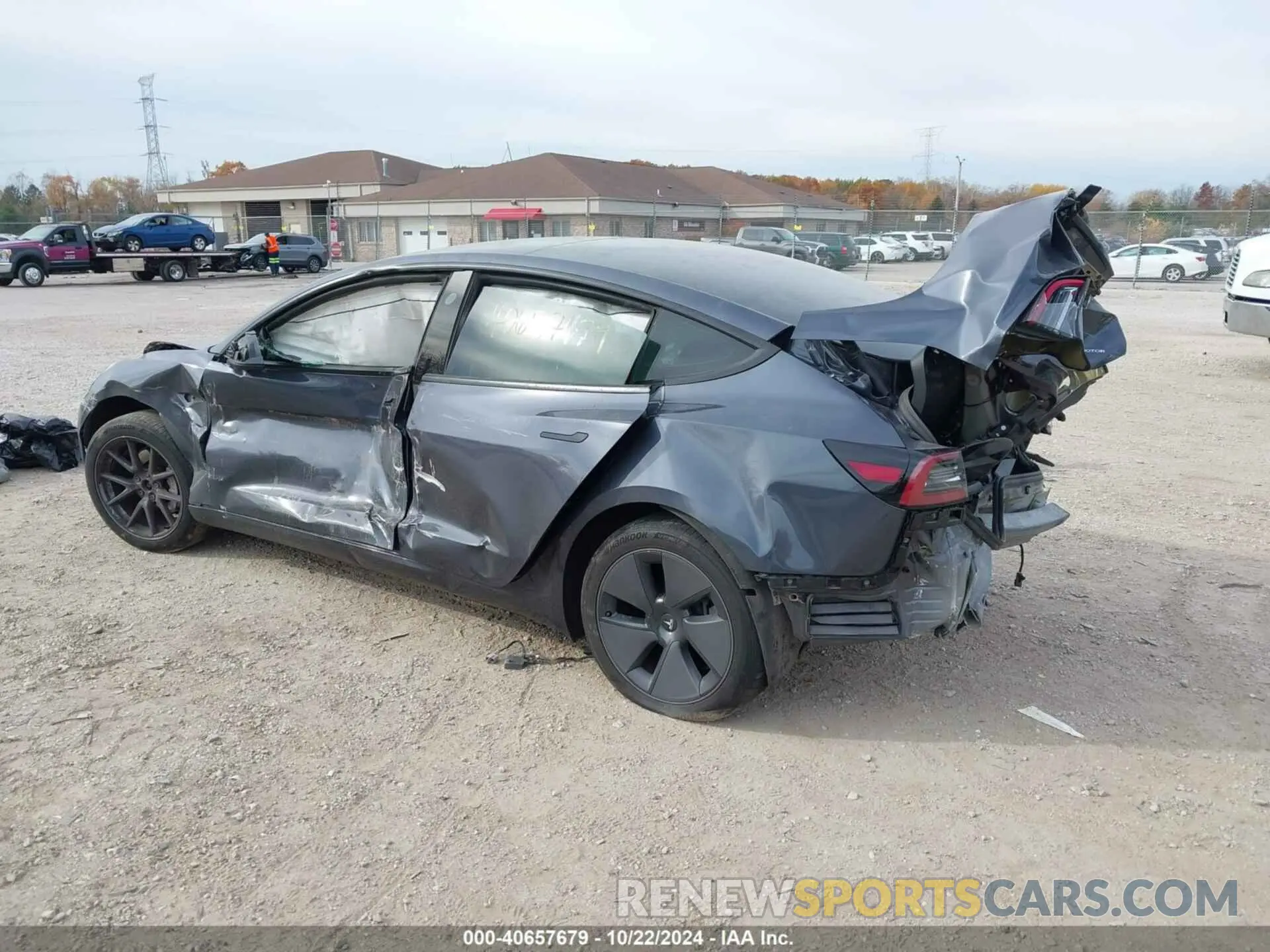 3 Photograph of a damaged car 5YJ3E1EB9PF634742 TESLA MODEL 3 2023