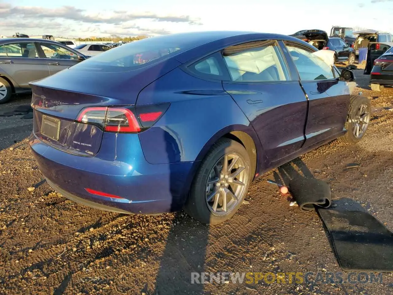 3 Photograph of a damaged car 5YJ3E1EB9PF636474 TESLA MODEL 3 2023