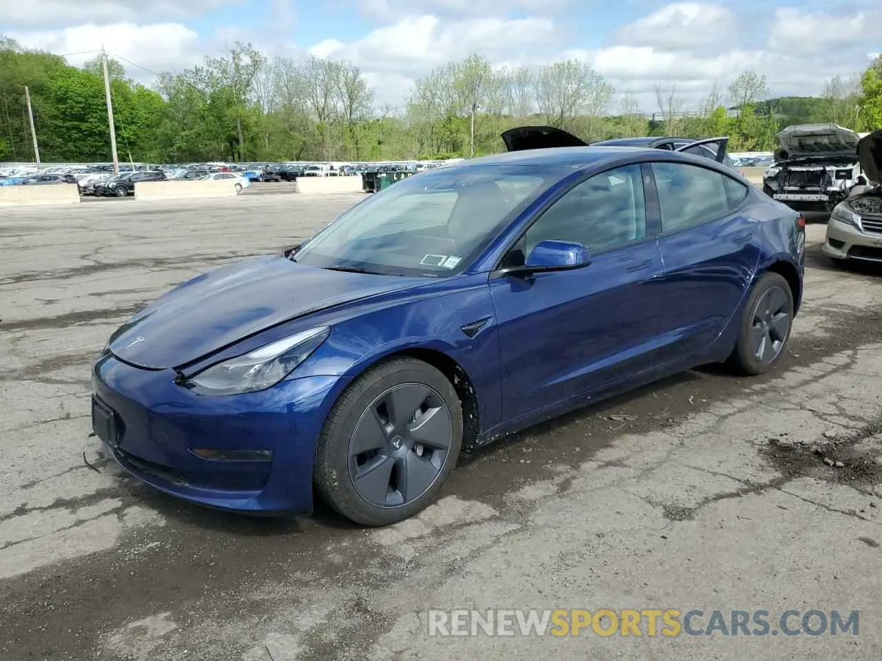 1 Фотография поврежденного автомобиля 5YJ3E1EB9PF673556 TESLA MODEL 3 2023