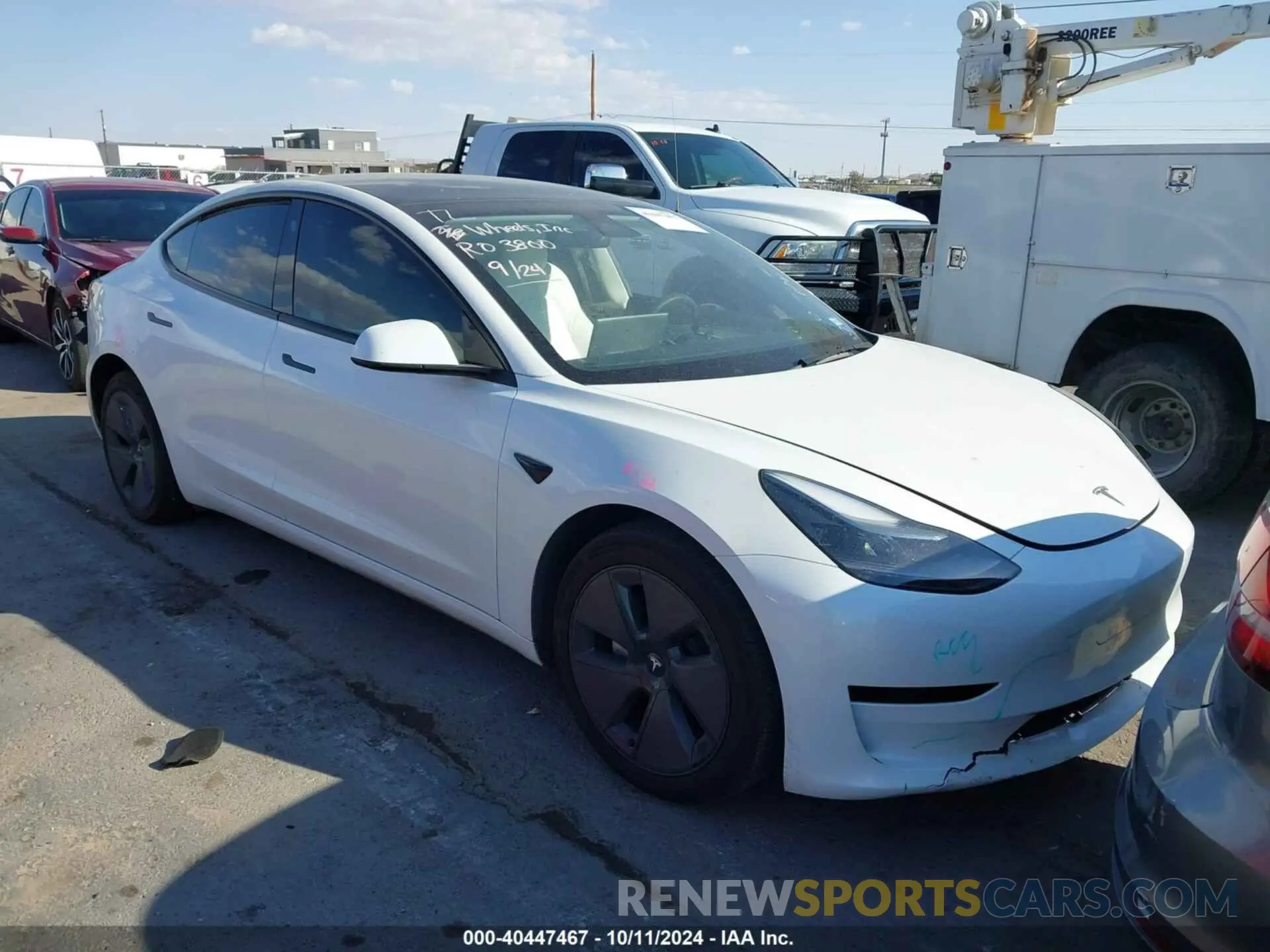 1 Photograph of a damaged car 5YJ3E1EB9PF675730 TESLA MODEL 3 2023