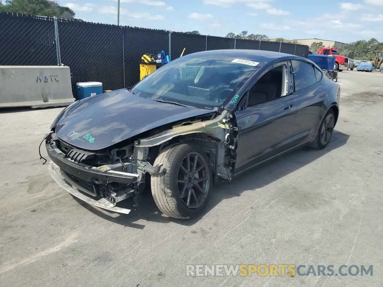 1 Photograph of a damaged car 5YJ3E1EBXPF389840 TESLA MODEL 3 2023