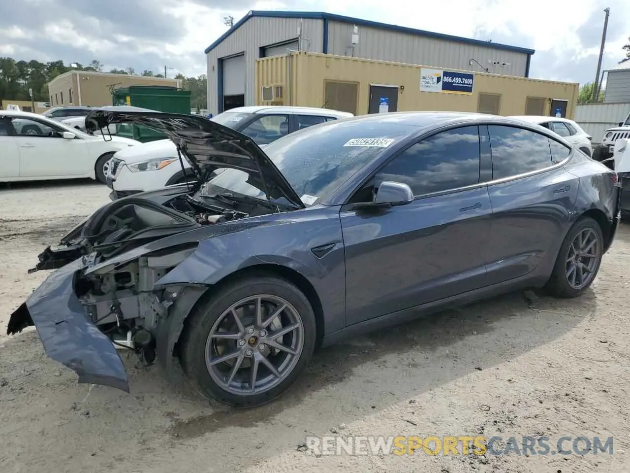 1 Фотография поврежденного автомобиля 5YJ3E1EBXPF663912 TESLA MODEL 3 2023