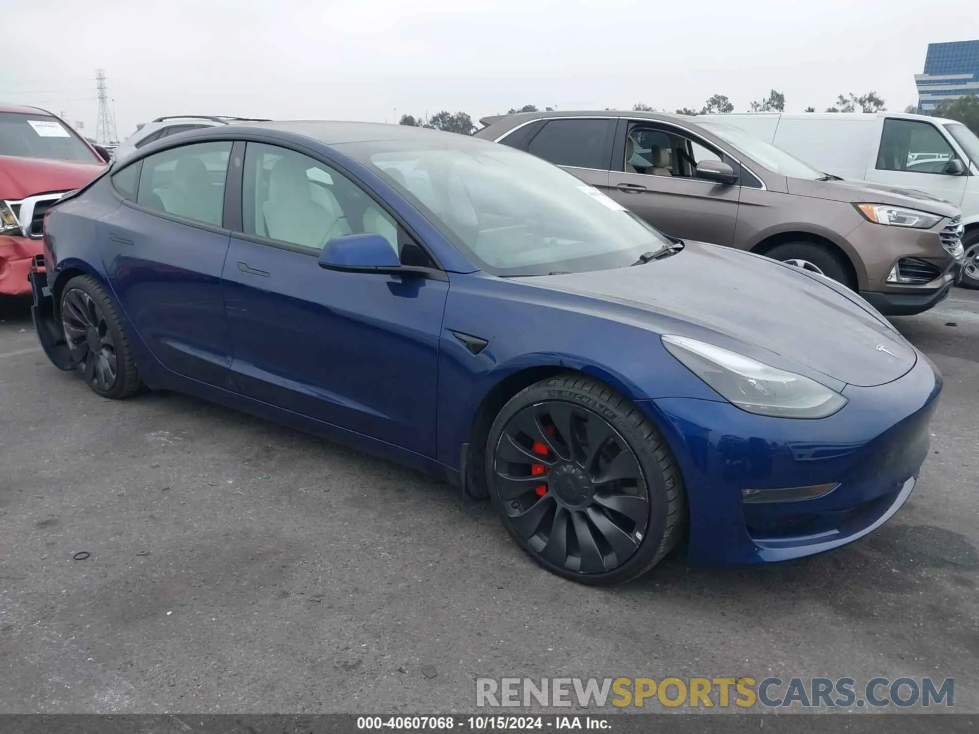 1 Фотография поврежденного автомобиля 5YJ3E1EC0PF461279 TESLA MODEL 3 2023