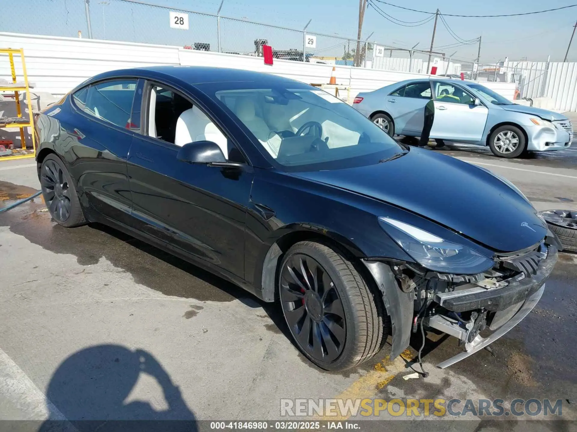1 Photograph of a damaged car 5YJ3E1EC0PF461301 TESLA MODEL 3 2023