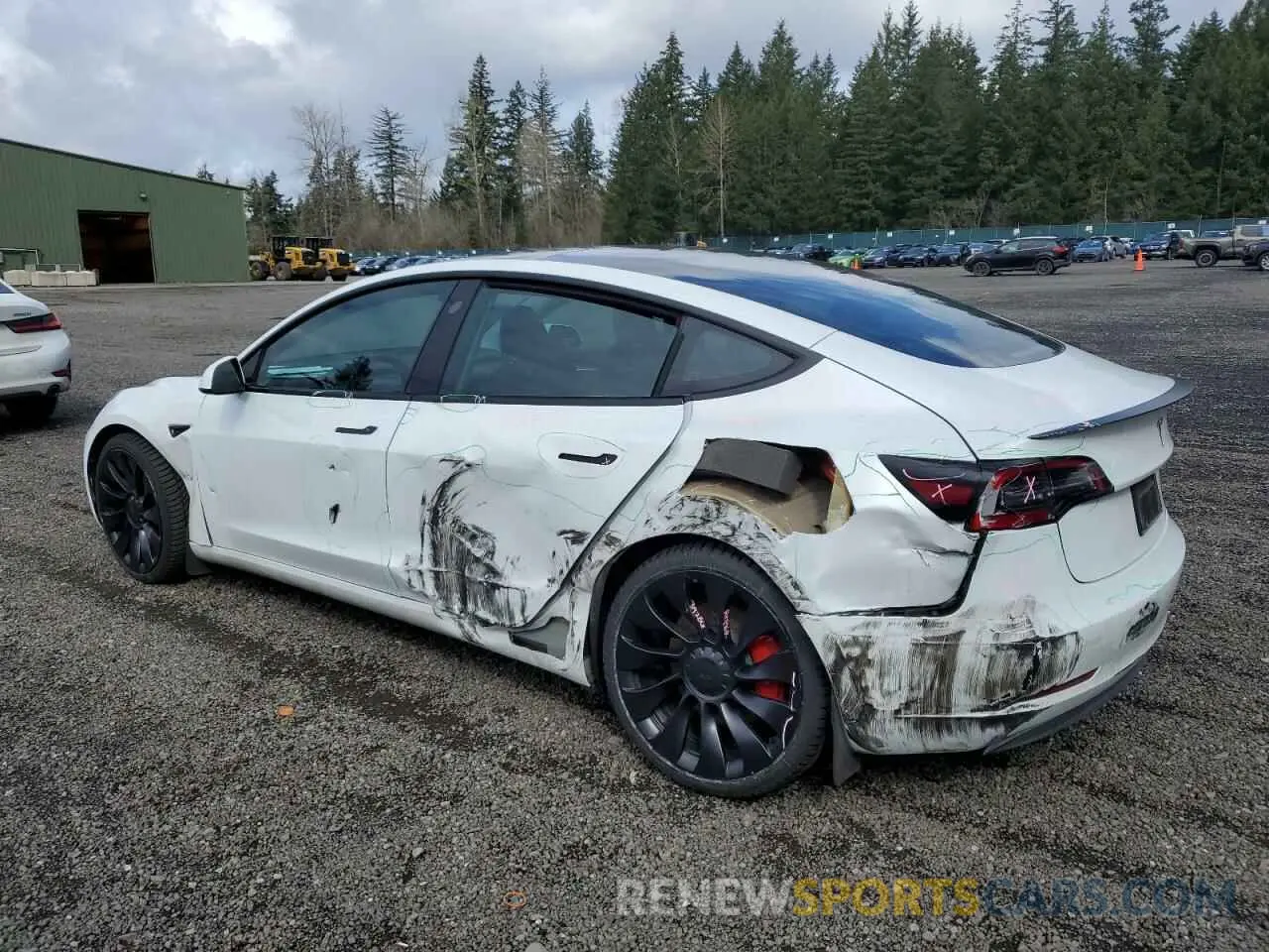 2 Photograph of a damaged car 5YJ3E1EC0PF498509 TESLA MODEL 3 2023