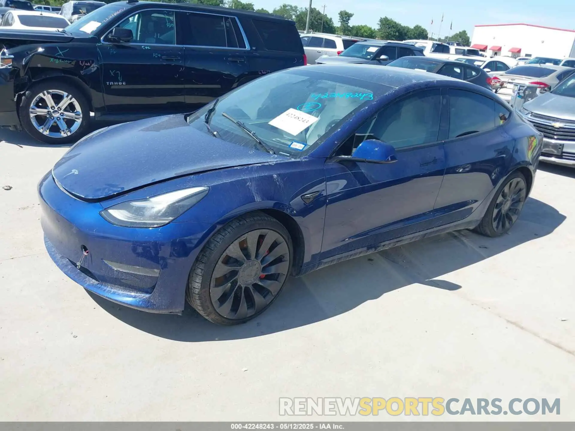 2 Photograph of a damaged car 5YJ3E1EC0PF579218 TESLA MODEL 3 2023