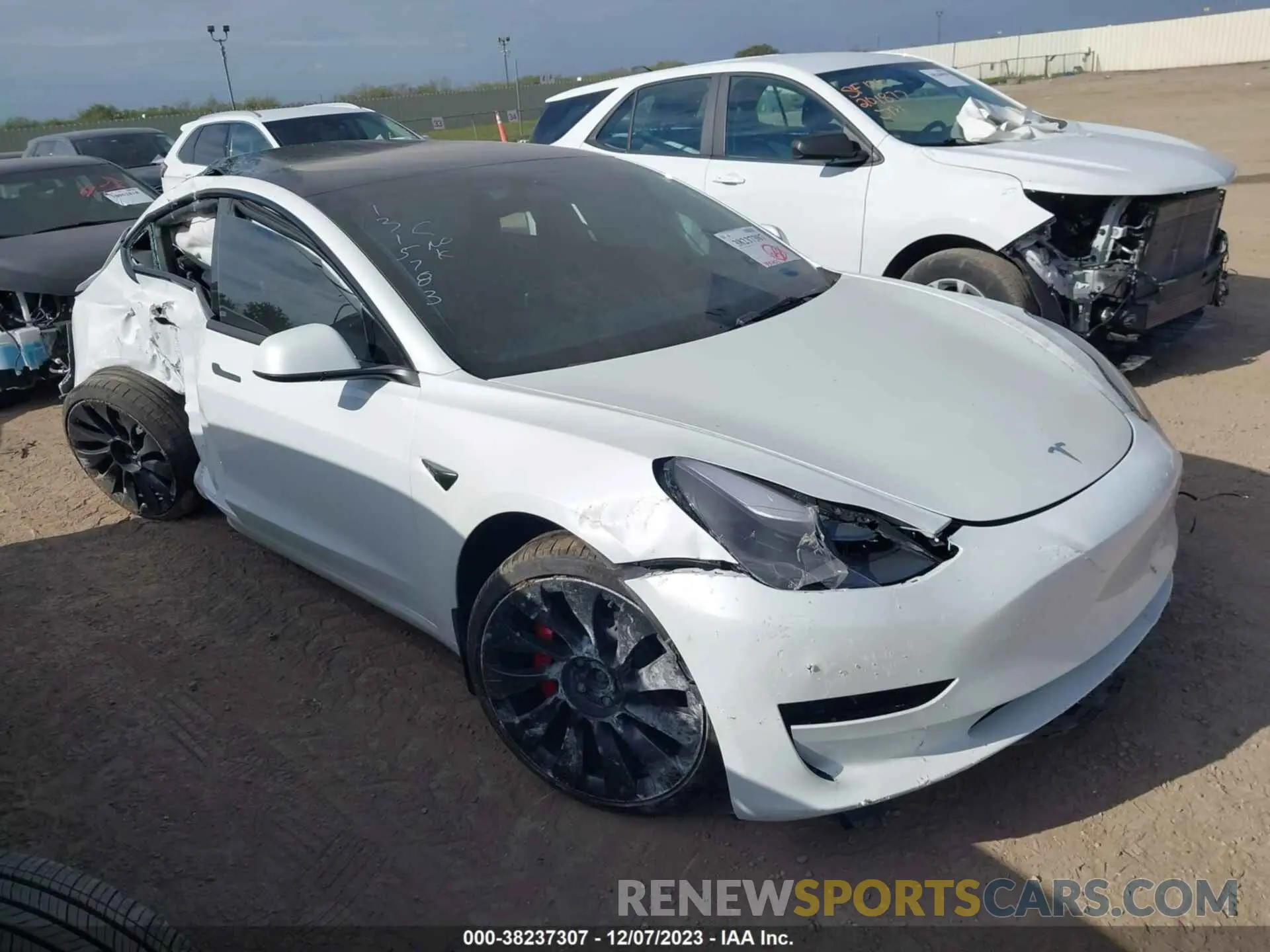 1 Photograph of a damaged car 5YJ3E1EC1PF480617 TESLA MODEL 3 2023