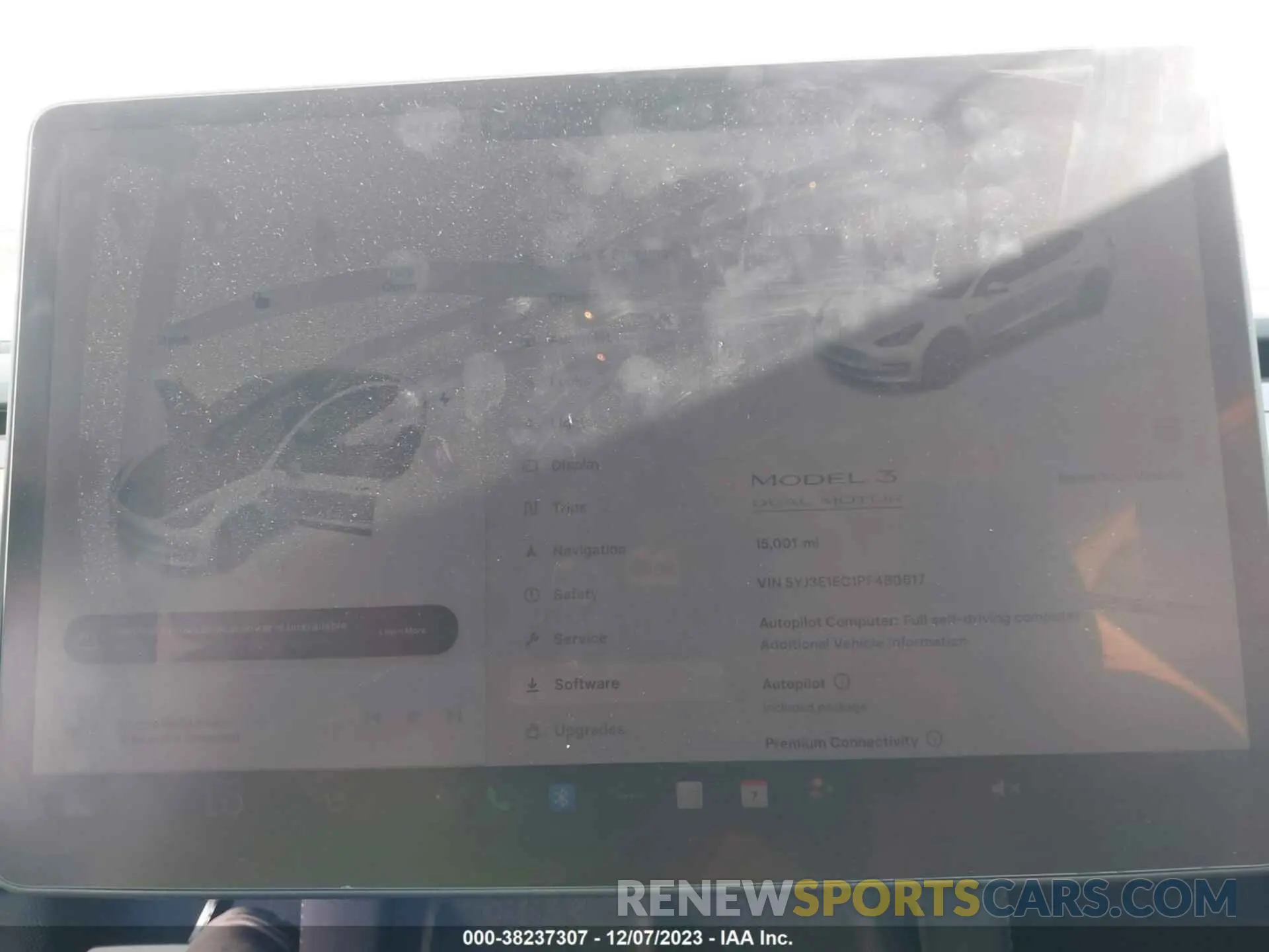 7 Photograph of a damaged car 5YJ3E1EC1PF480617 TESLA MODEL 3 2023