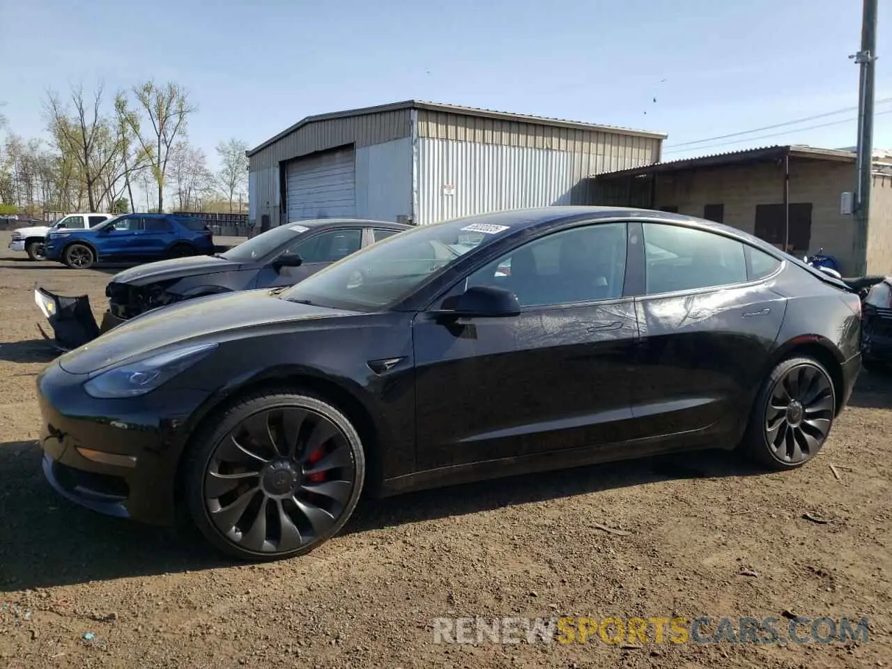 1 Photograph of a damaged car 5YJ3E1EC1PF577798 TESLA MODEL 3 2023