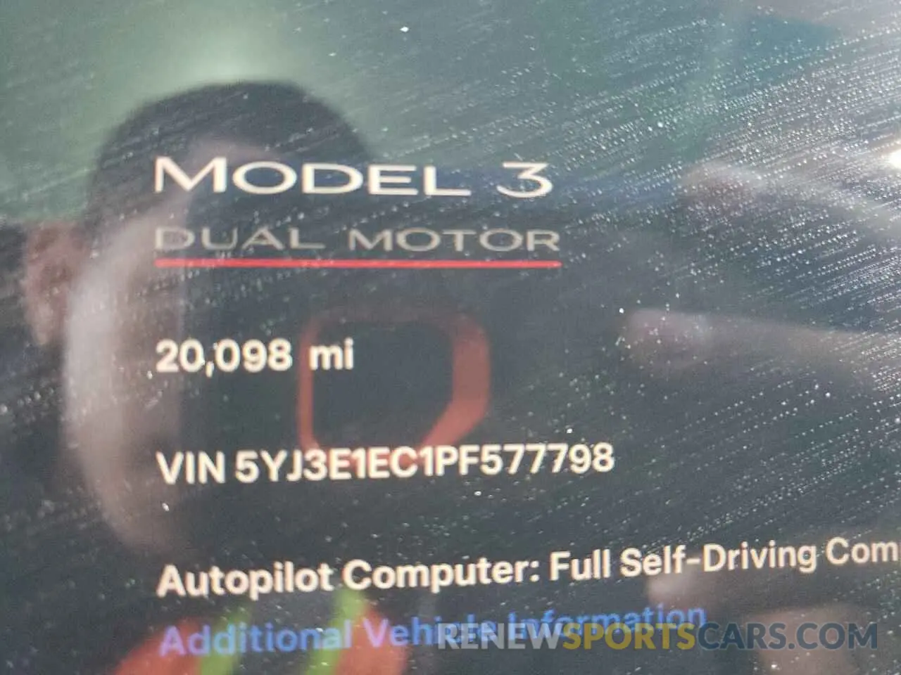 9 Photograph of a damaged car 5YJ3E1EC1PF577798 TESLA MODEL 3 2023