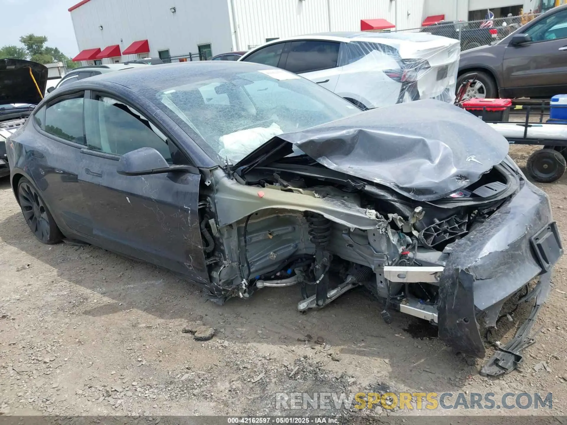 1 Photograph of a damaged car 5YJ3E1EC1PF678145 TESLA MODEL 3 2023