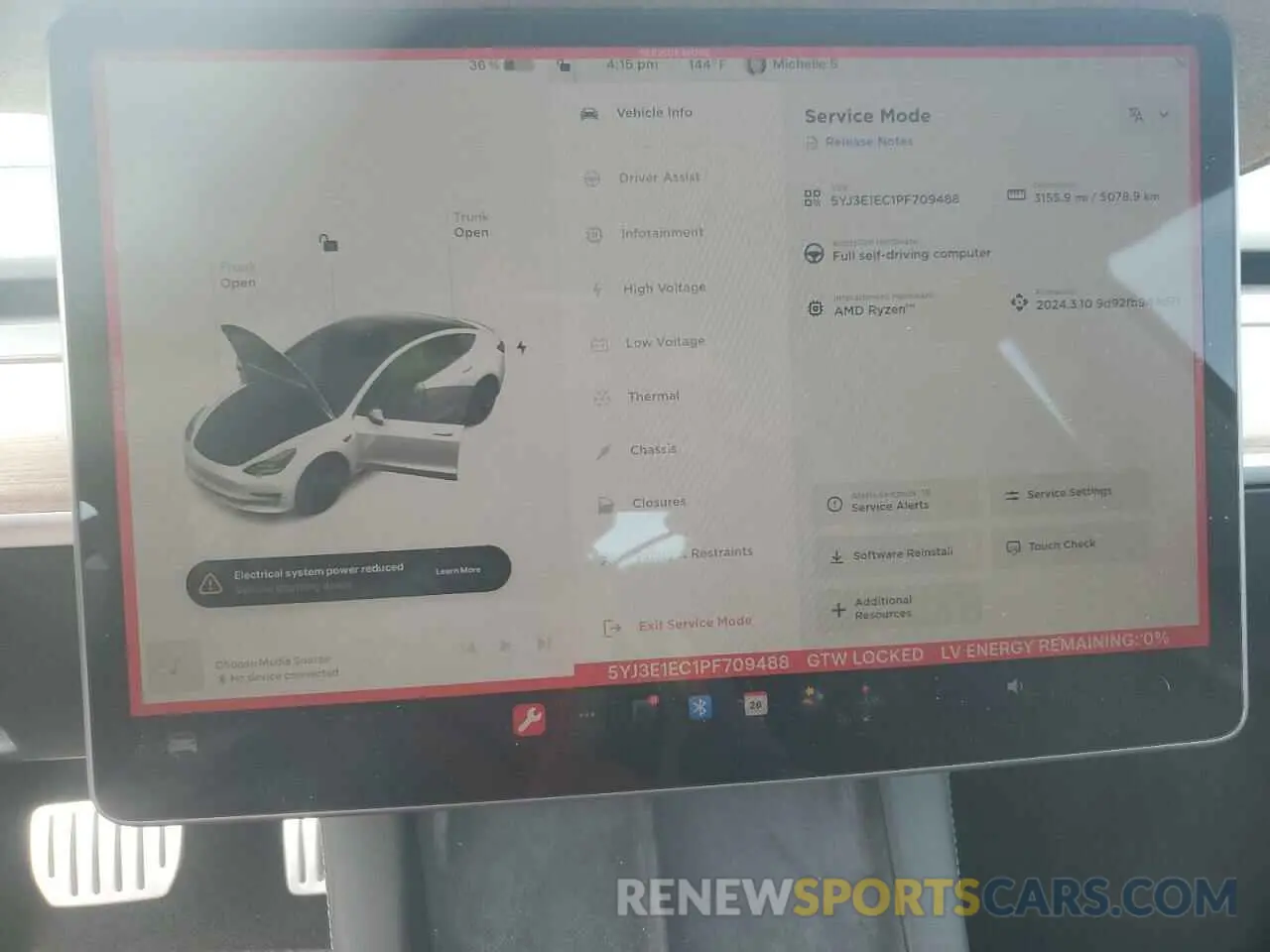9 Photograph of a damaged car 5YJ3E1EC1PF709488 TESLA MODEL 3 2023