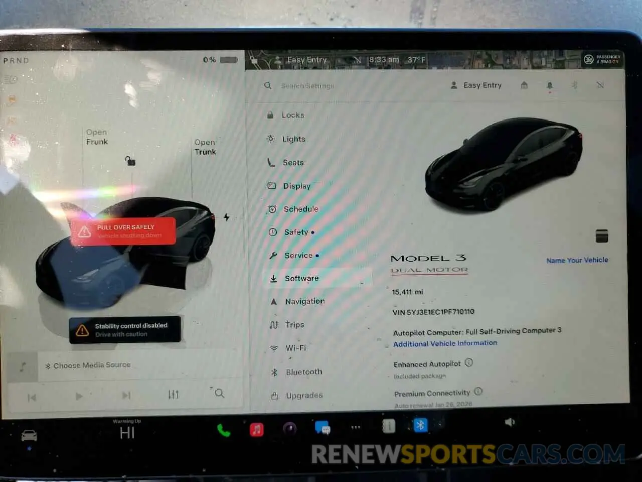 9 Photograph of a damaged car 5YJ3E1EC1PF710110 TESLA MODEL 3 2023