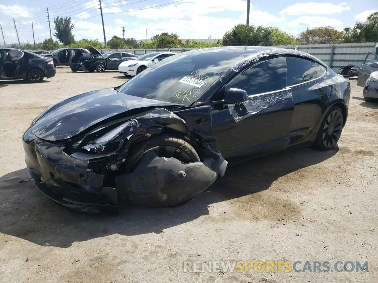 1 Фотография поврежденного автомобиля 5YJ3E1EC2PF406218 TESLA MODEL 3 2023