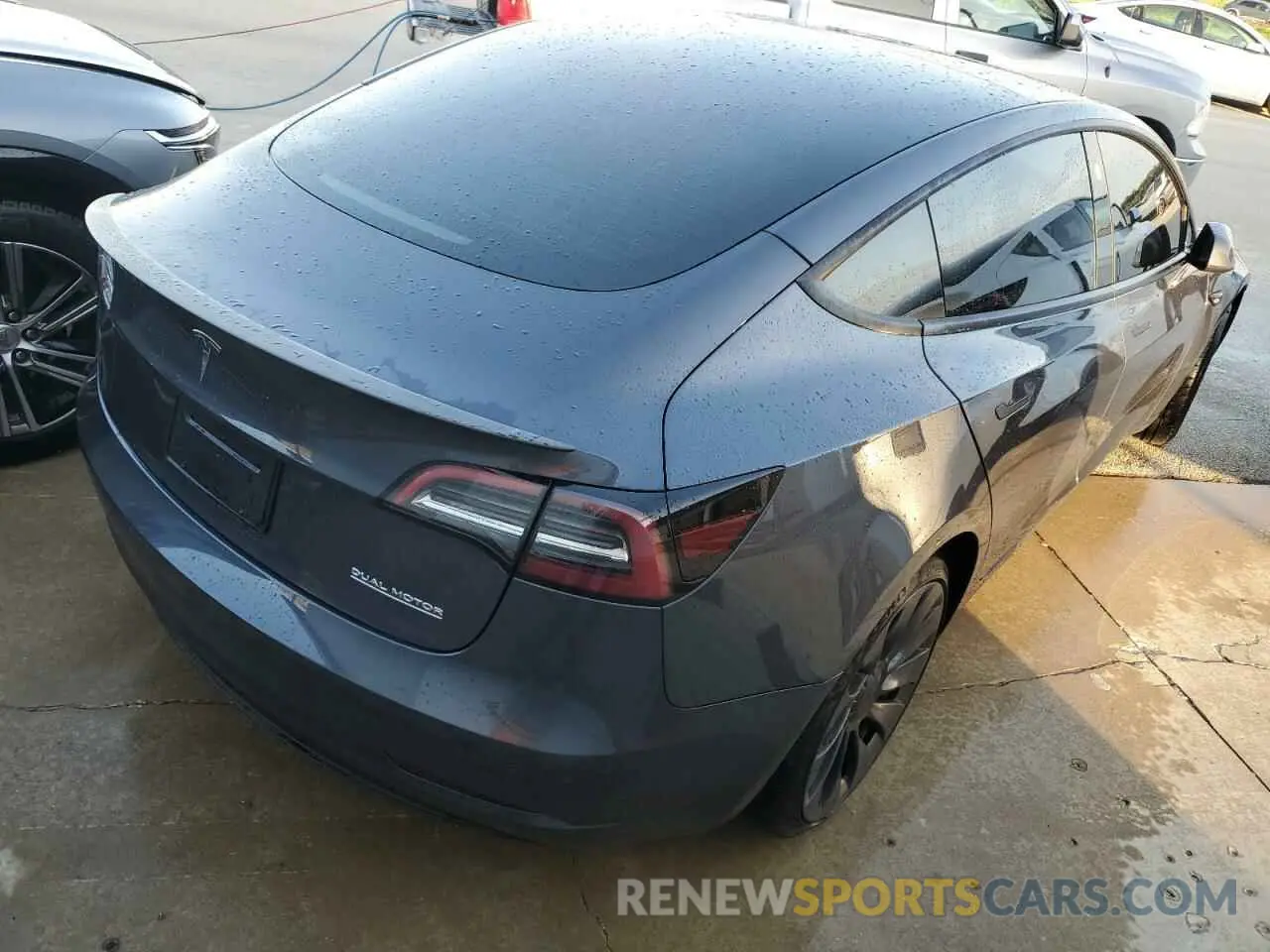 3 Photograph of a damaged car 5YJ3E1EC2PF489682 TESLA MODEL 3 2023