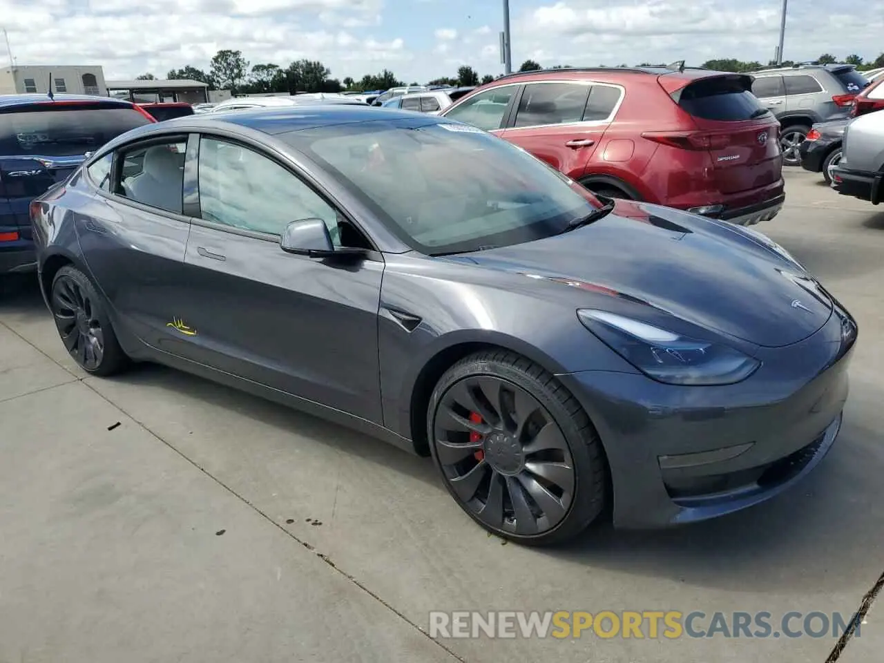 4 Фотография поврежденного автомобиля 5YJ3E1EC2PF677330 TESLA MODEL 3 2023