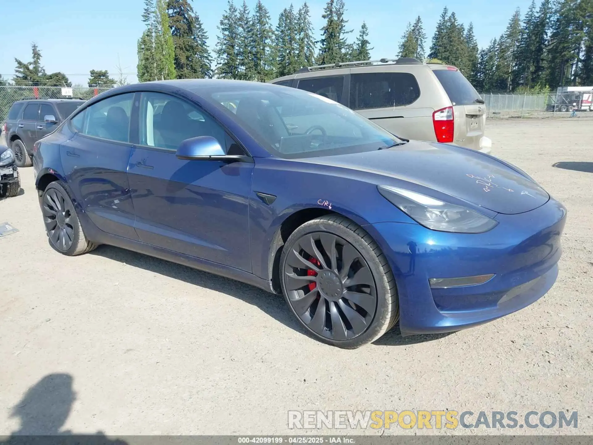 1 Фотография поврежденного автомобиля 5YJ3E1EC2PF679613 TESLA MODEL 3 2023
