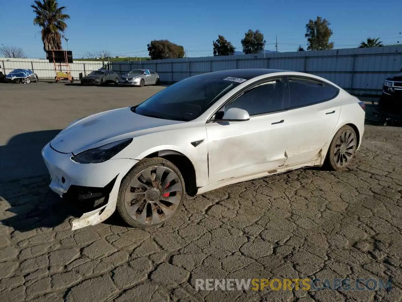 1 Photograph of a damaged car 5YJ3E1EC3PF556807 TESLA MODEL 3 2023