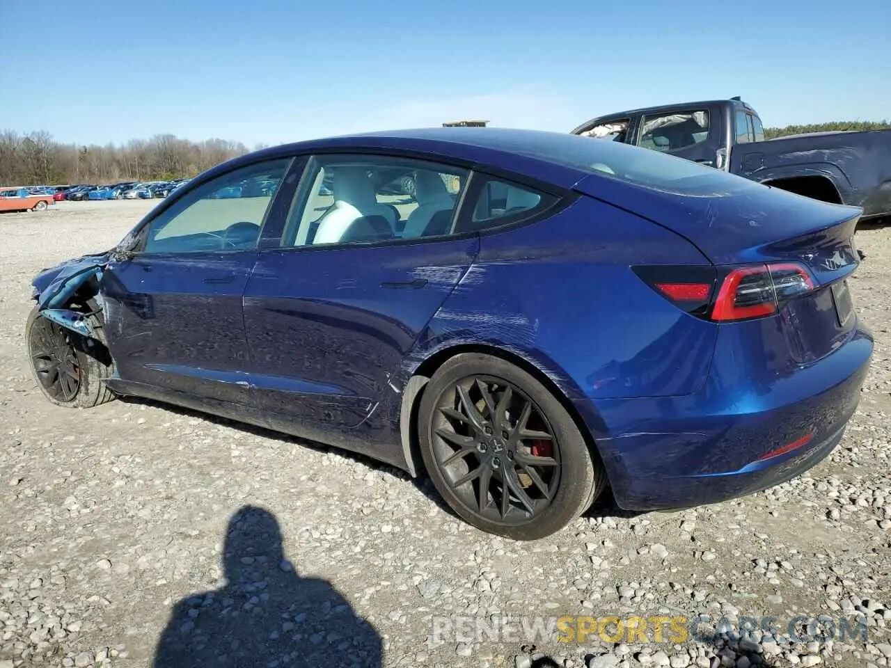 2 Photograph of a damaged car 5YJ3E1EC3PF632641 TESLA MODEL 3 2023