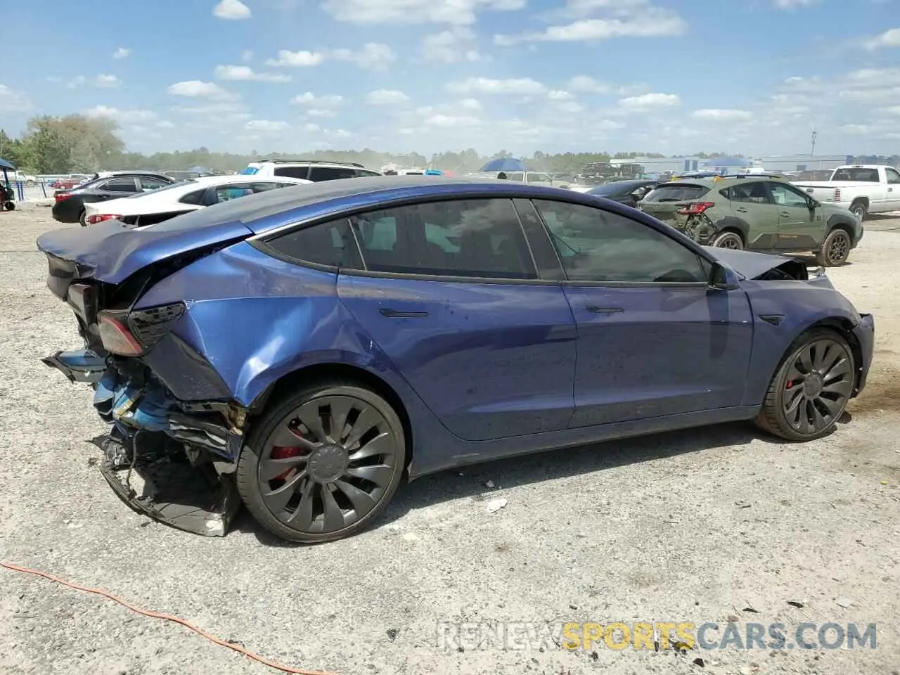 3 Photograph of a damaged car 5YJ3E1EC4PF558646 TESLA MODEL 3 2023