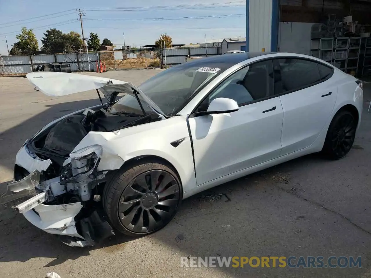 1 Photograph of a damaged car 5YJ3E1EC4PF599830 TESLA MODEL 3 2023