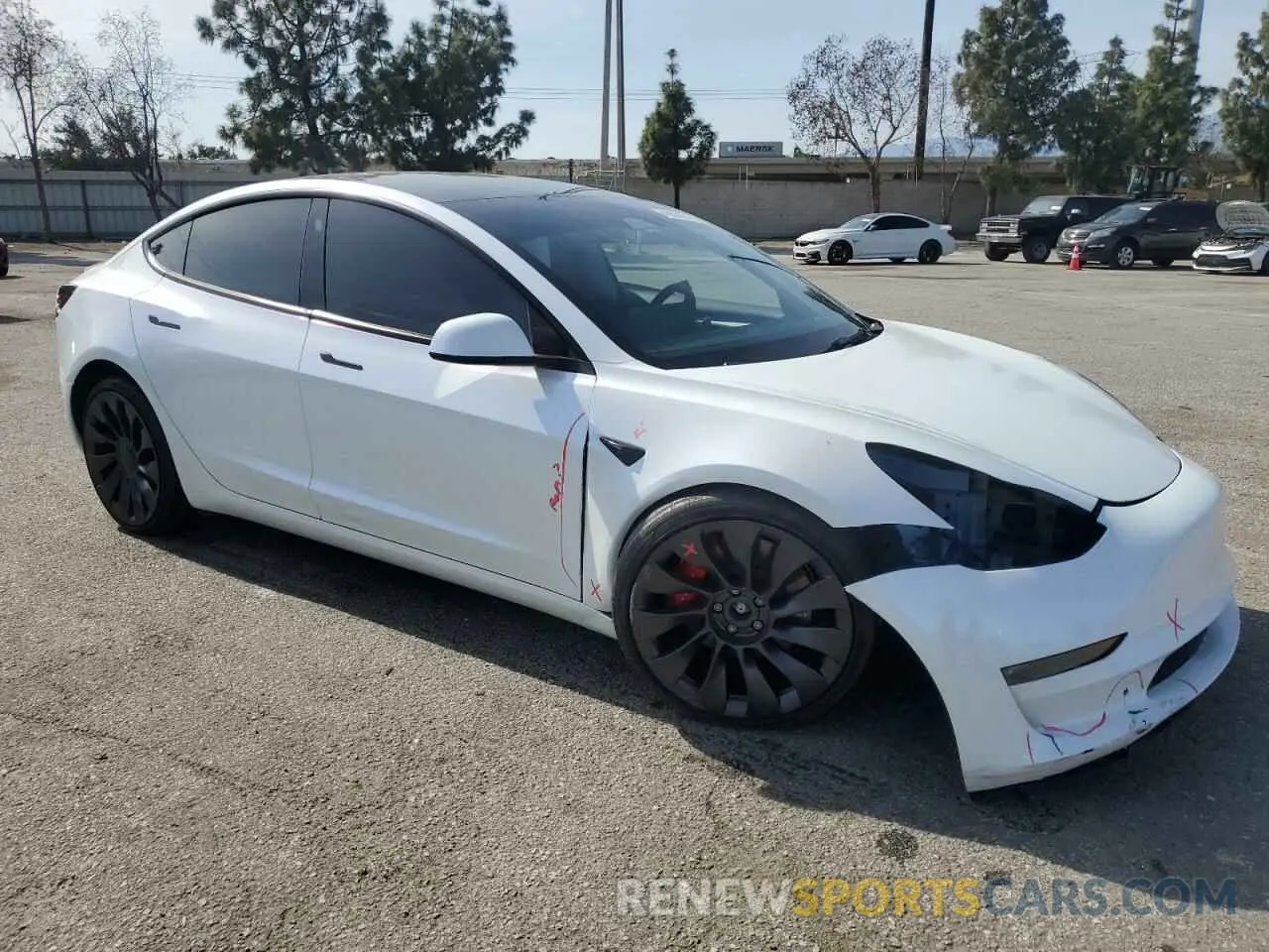 4 Фотография поврежденного автомобиля 5YJ3E1EC4PF649772 TESLA MODEL 3 2023