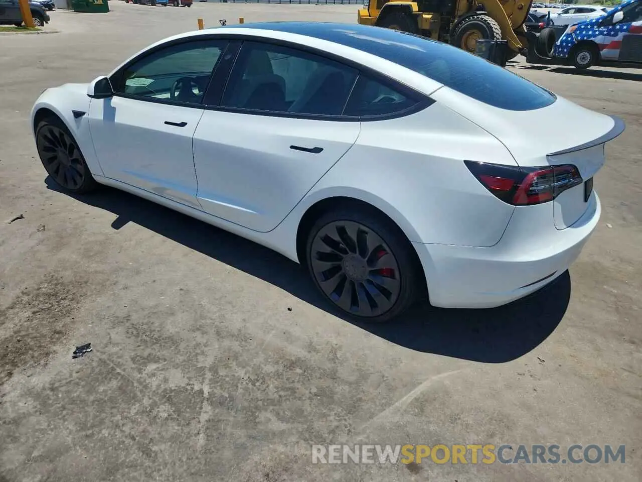 2 Photograph of a damaged car 5YJ3E1EC4PF697529 TESLA MODEL 3 2023