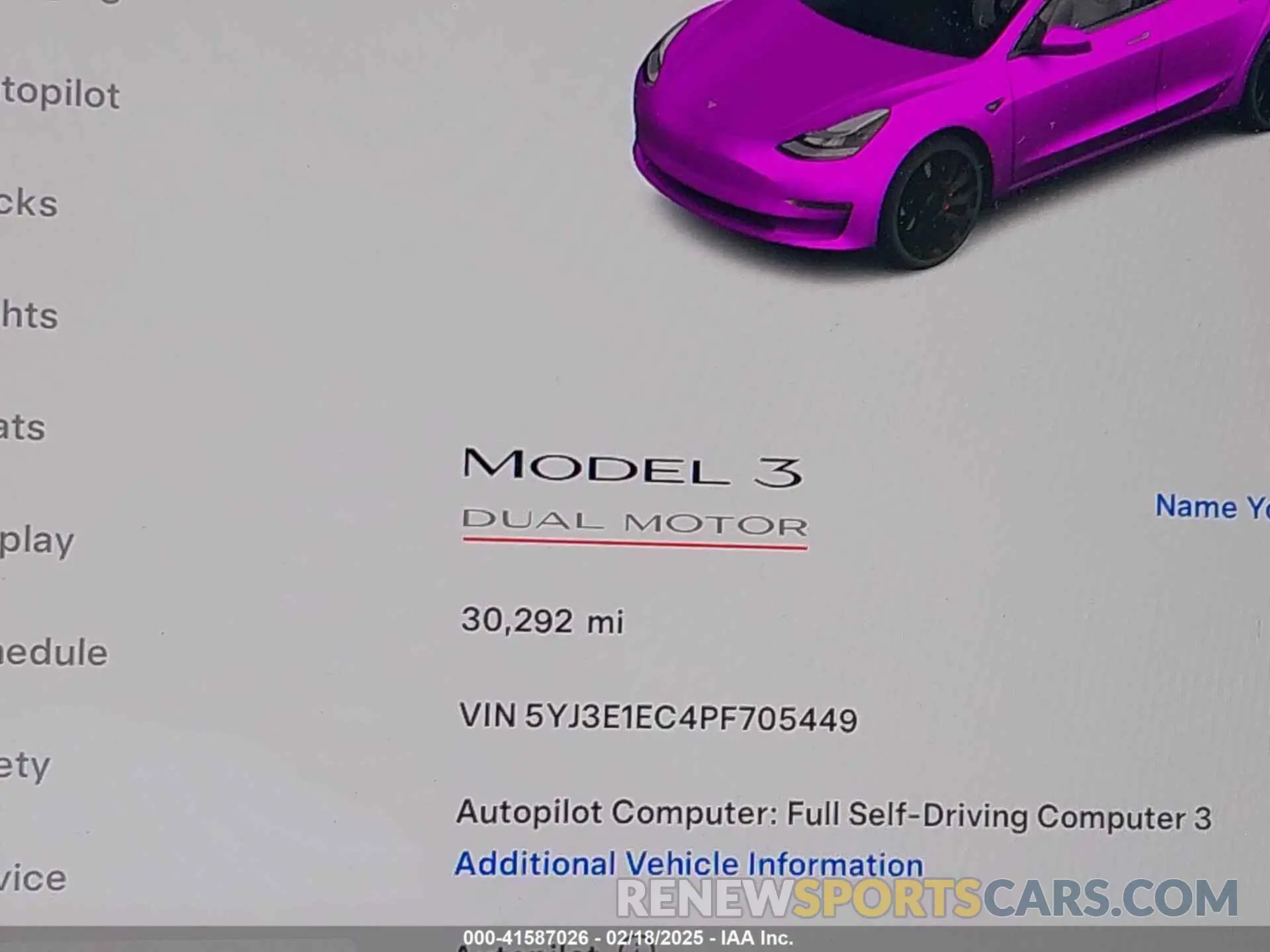 16 Фотография поврежденного автомобиля 5YJ3E1EC4PF705449 TESLA MODEL 3 2023