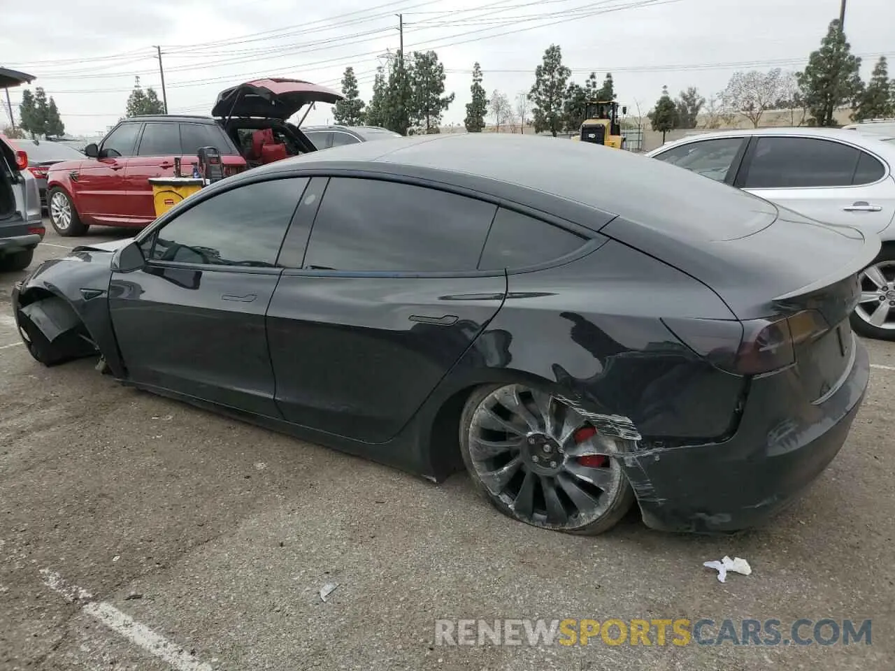 2 Photograph of a damaged car 5YJ3E1EC5PF399202 TESLA MODEL 3 2023