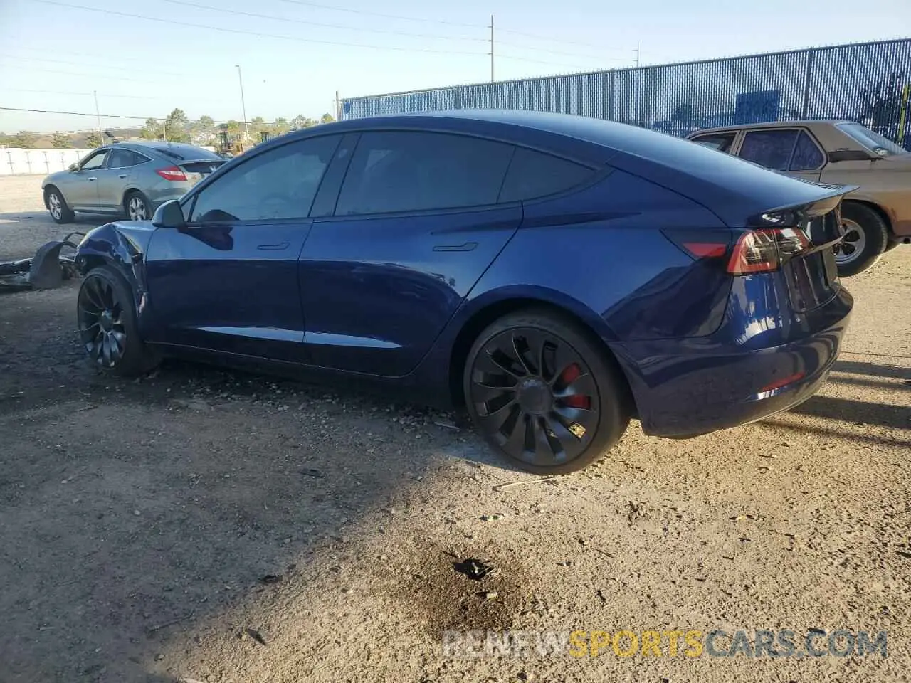2 Photograph of a damaged car 5YJ3E1EC5PF634178 TESLA MODEL 3 2023
