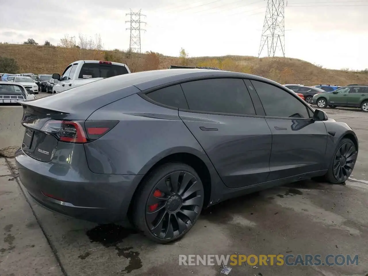 3 Photograph of a damaged car 5YJ3E1EC5PF634522 TESLA MODEL 3 2023