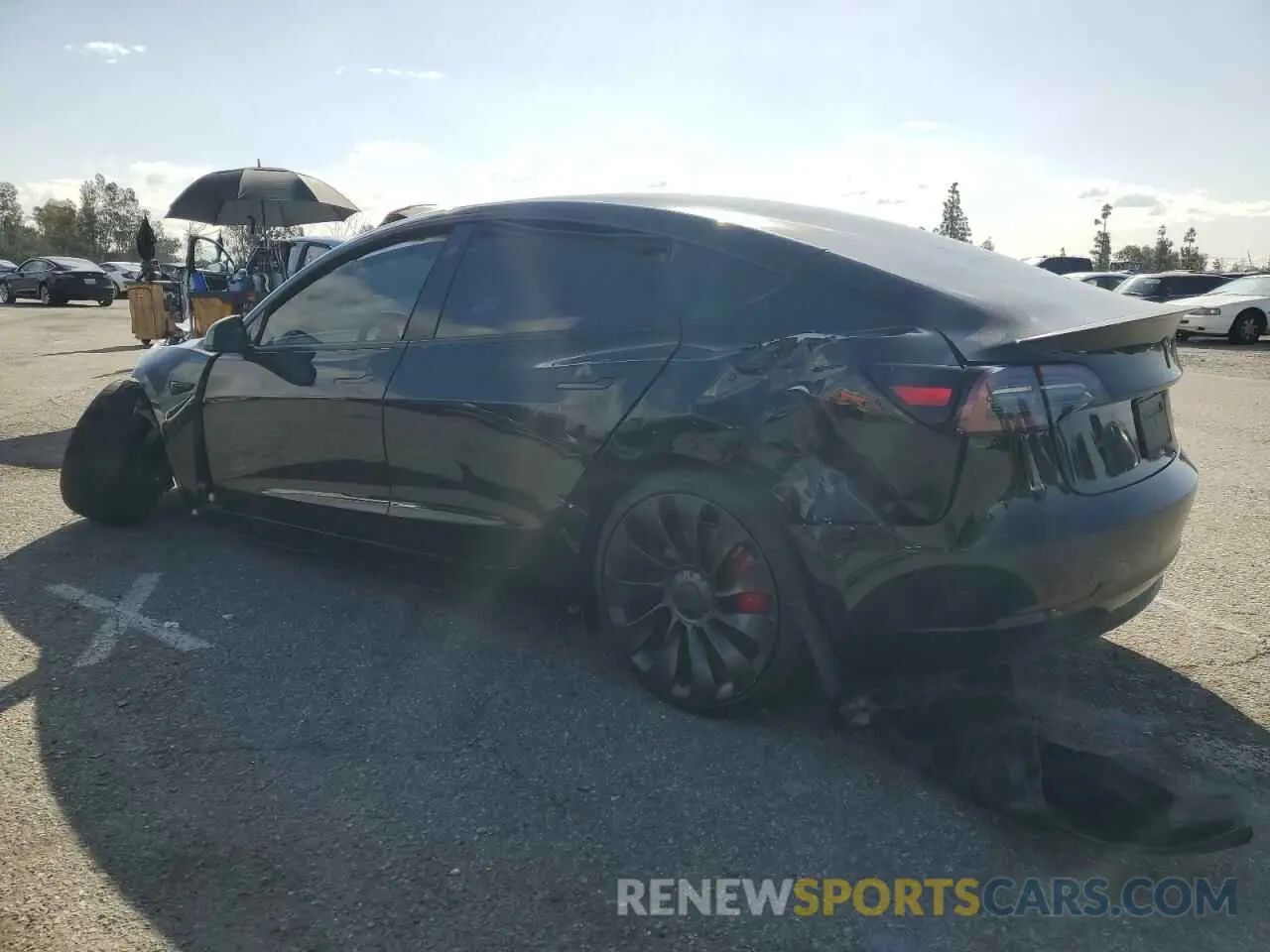 2 Фотография поврежденного автомобиля 5YJ3E1EC5PF681114 TESLA MODEL 3 2023