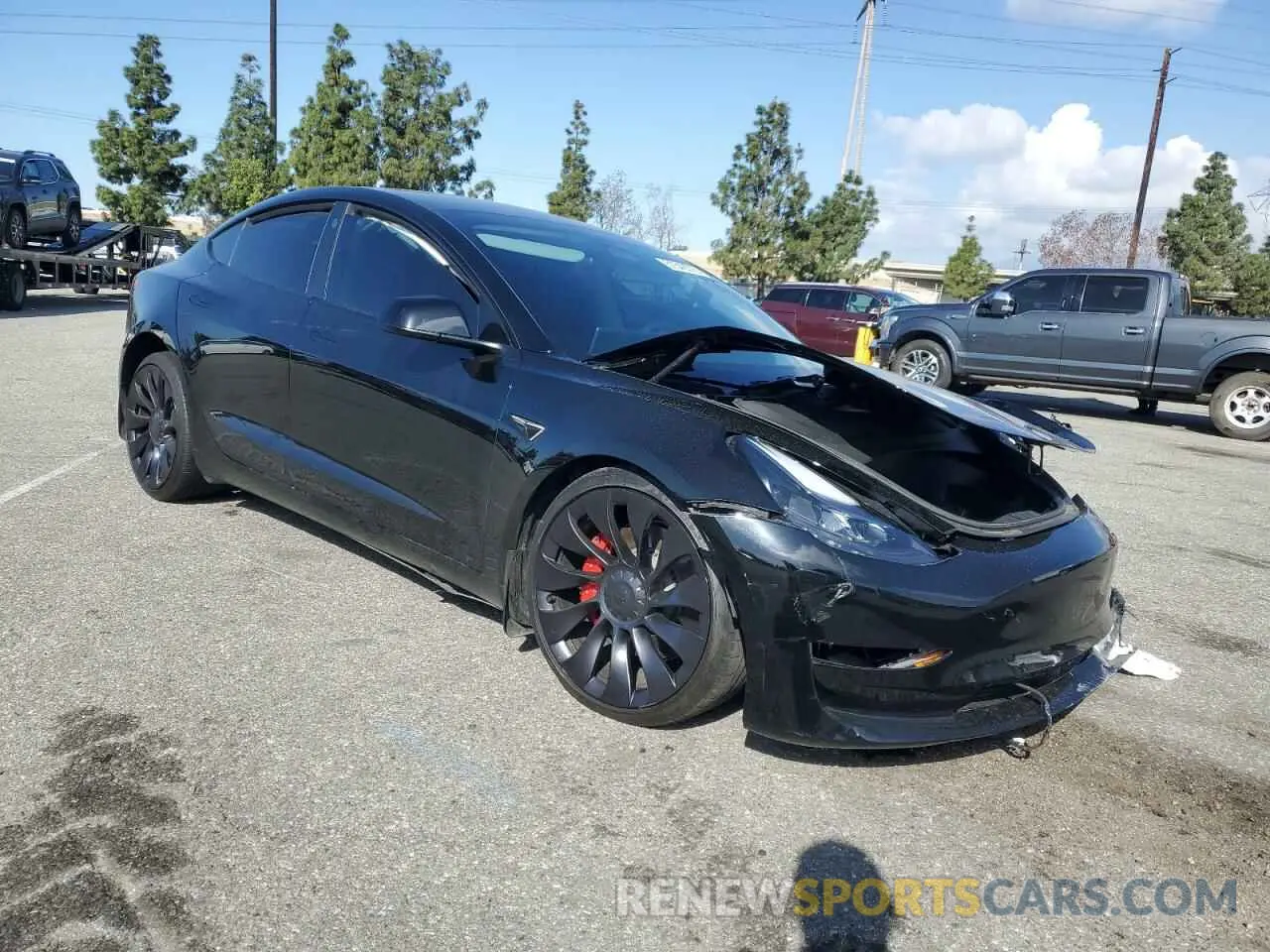 4 Фотография поврежденного автомобиля 5YJ3E1EC5PF681114 TESLA MODEL 3 2023