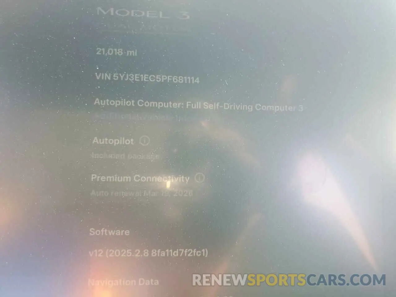 9 Фотография поврежденного автомобиля 5YJ3E1EC5PF681114 TESLA MODEL 3 2023