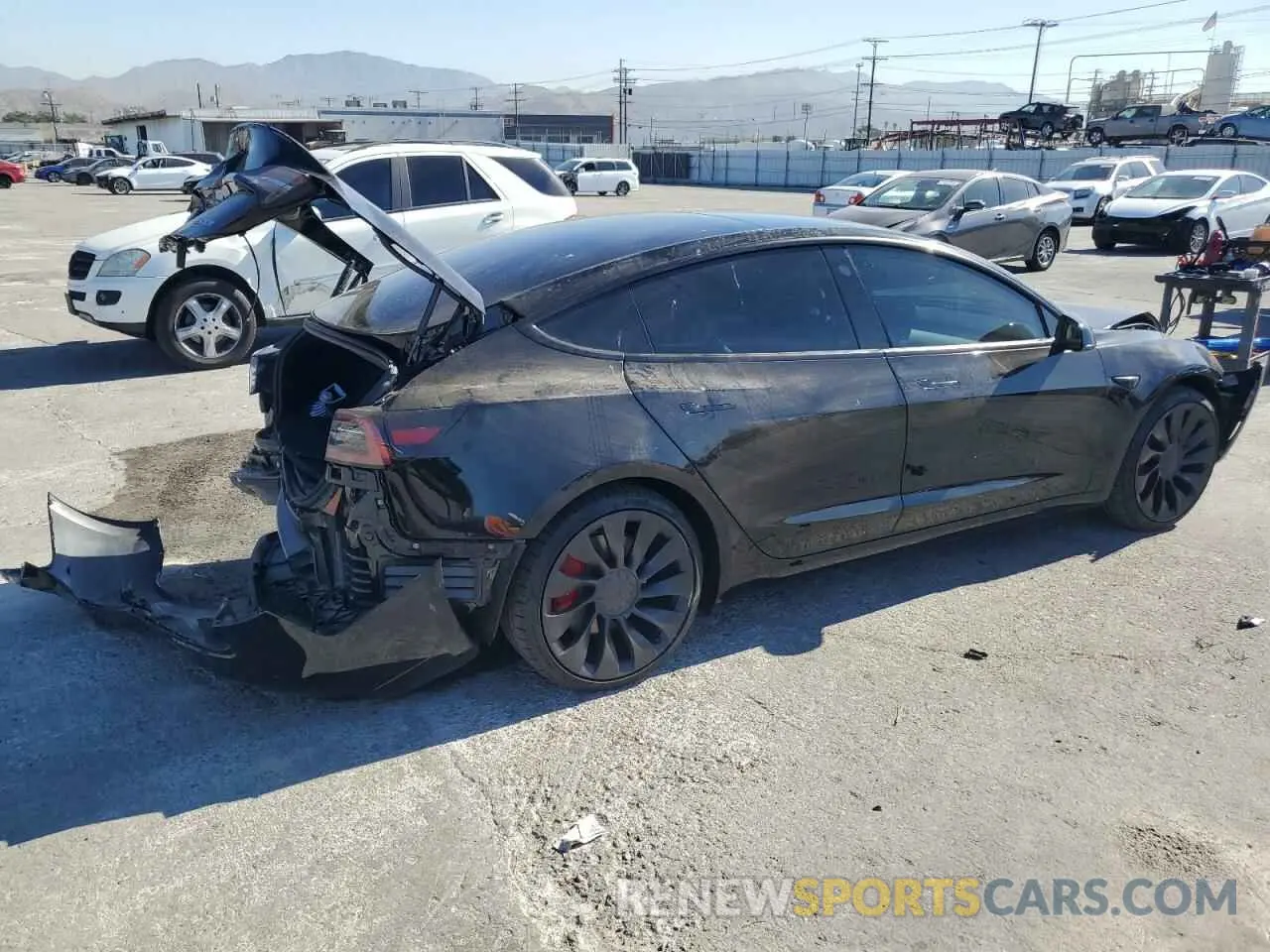 3 Photograph of a damaged car 5YJ3E1EC5PF715116 TESLA MODEL 3 2023