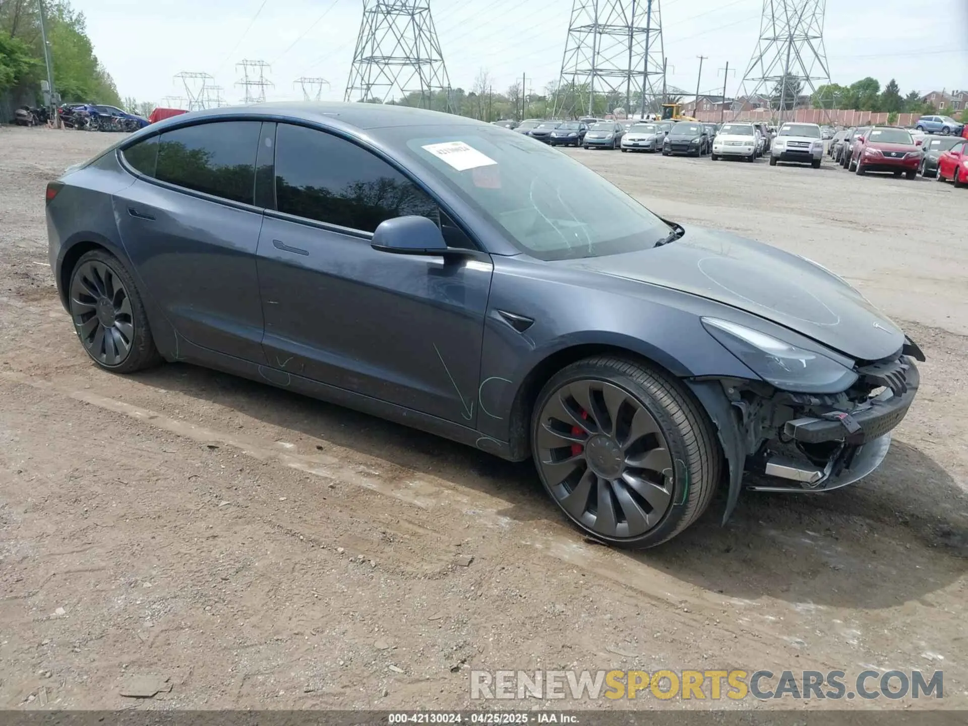 1 Фотография поврежденного автомобиля 5YJ3E1EC6PF383560 TESLA MODEL 3 2023