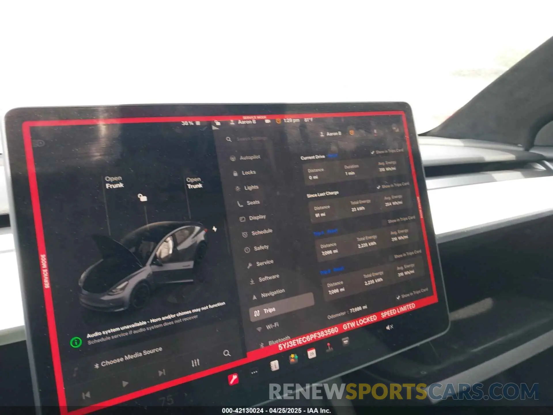 19 Фотография поврежденного автомобиля 5YJ3E1EC6PF383560 TESLA MODEL 3 2023