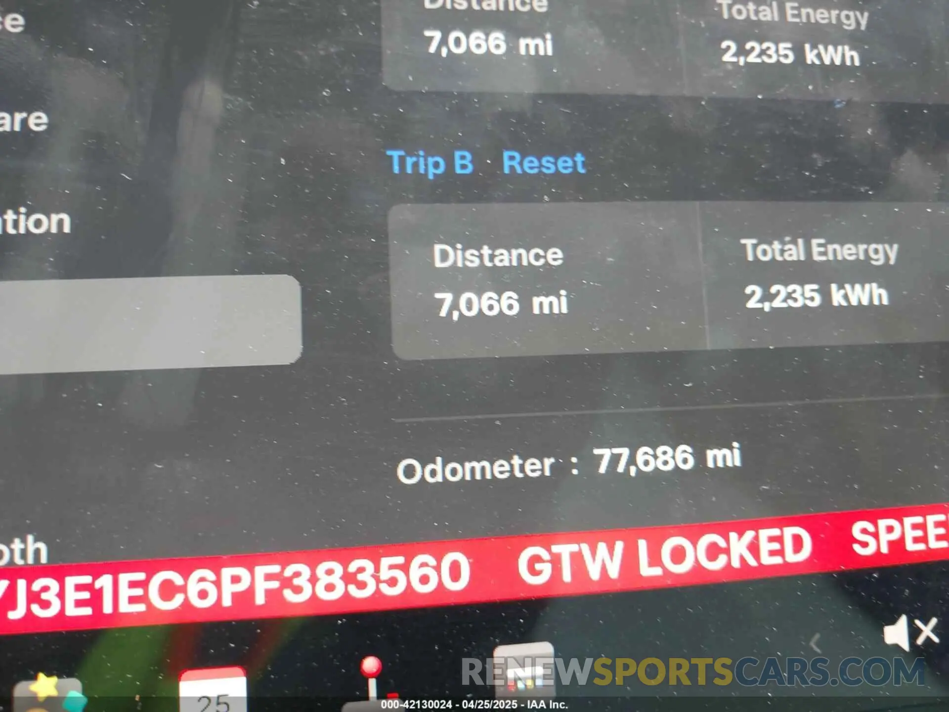 7 Фотография поврежденного автомобиля 5YJ3E1EC6PF383560 TESLA MODEL 3 2023