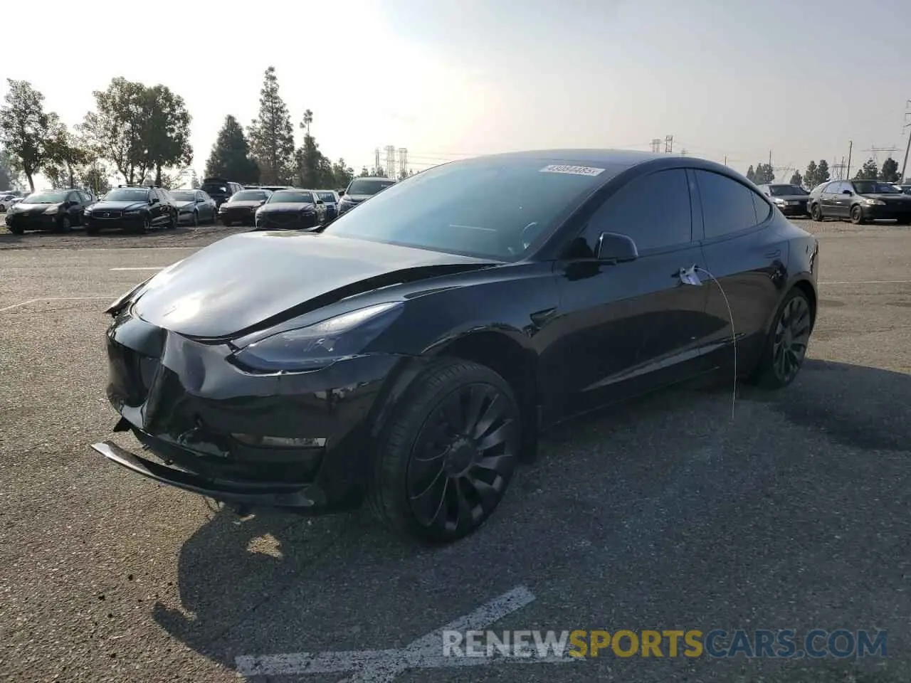 1 Фотография поврежденного автомобиля 5YJ3E1EC6PF422079 TESLA MODEL 3 2023