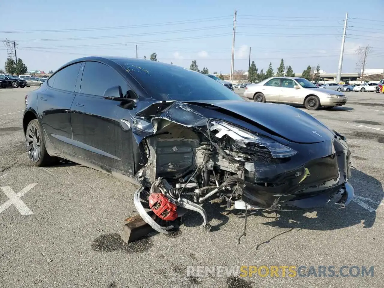 4 Фотография поврежденного автомобиля 5YJ3E1EC6PF422079 TESLA MODEL 3 2023