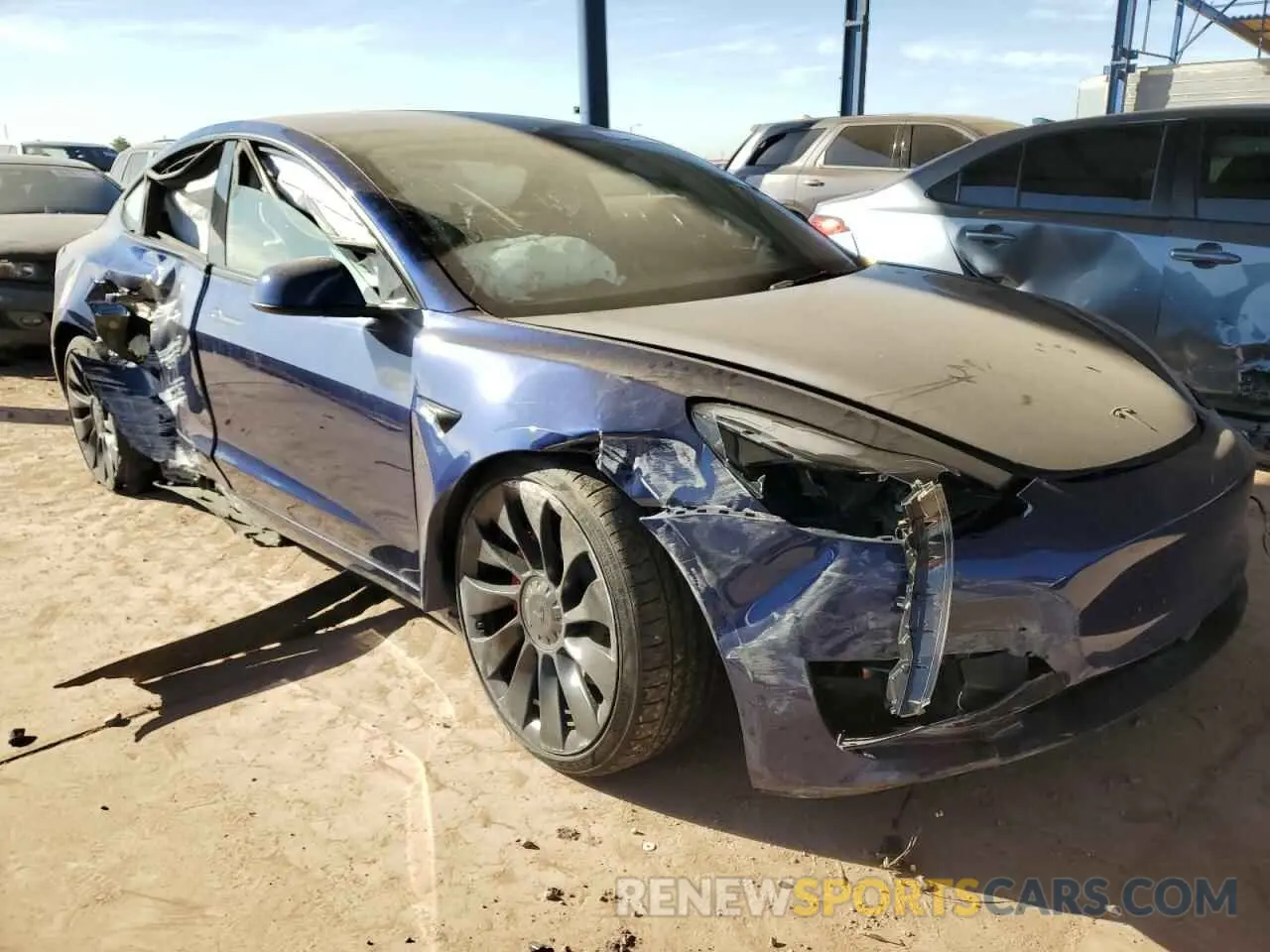 4 Photograph of a damaged car 5YJ3E1EC6PF503115 TESLA MODEL 3 2023
