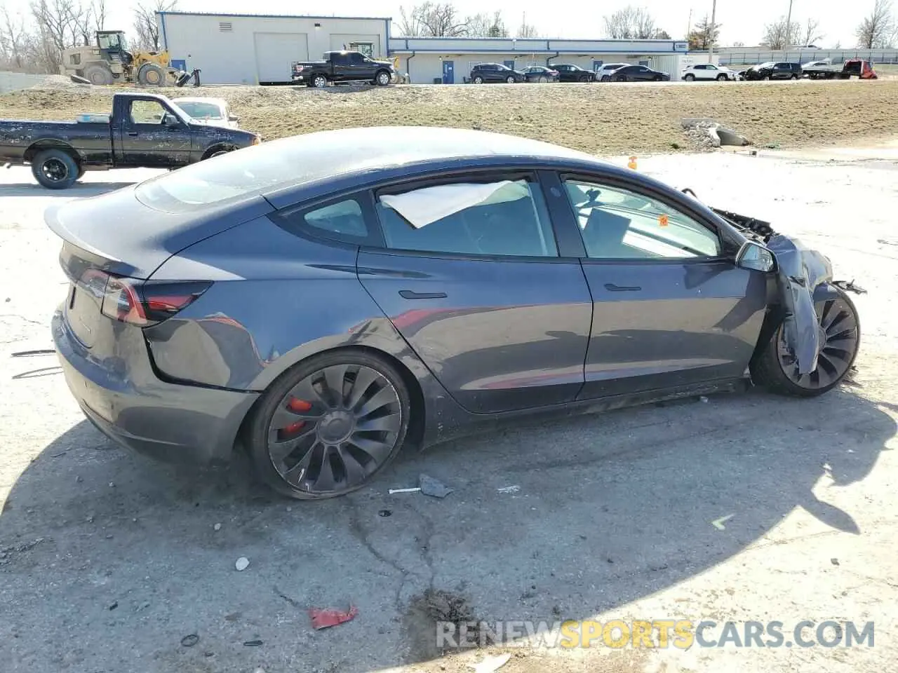 3 Photograph of a damaged car 5YJ3E1EC6PF542853 TESLA MODEL 3 2023