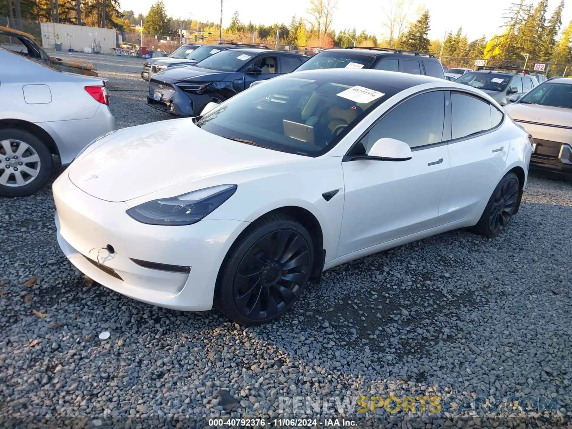 2 Photograph of a damaged car 5YJ3E1EC6PF553660 TESLA MODEL 3 2023