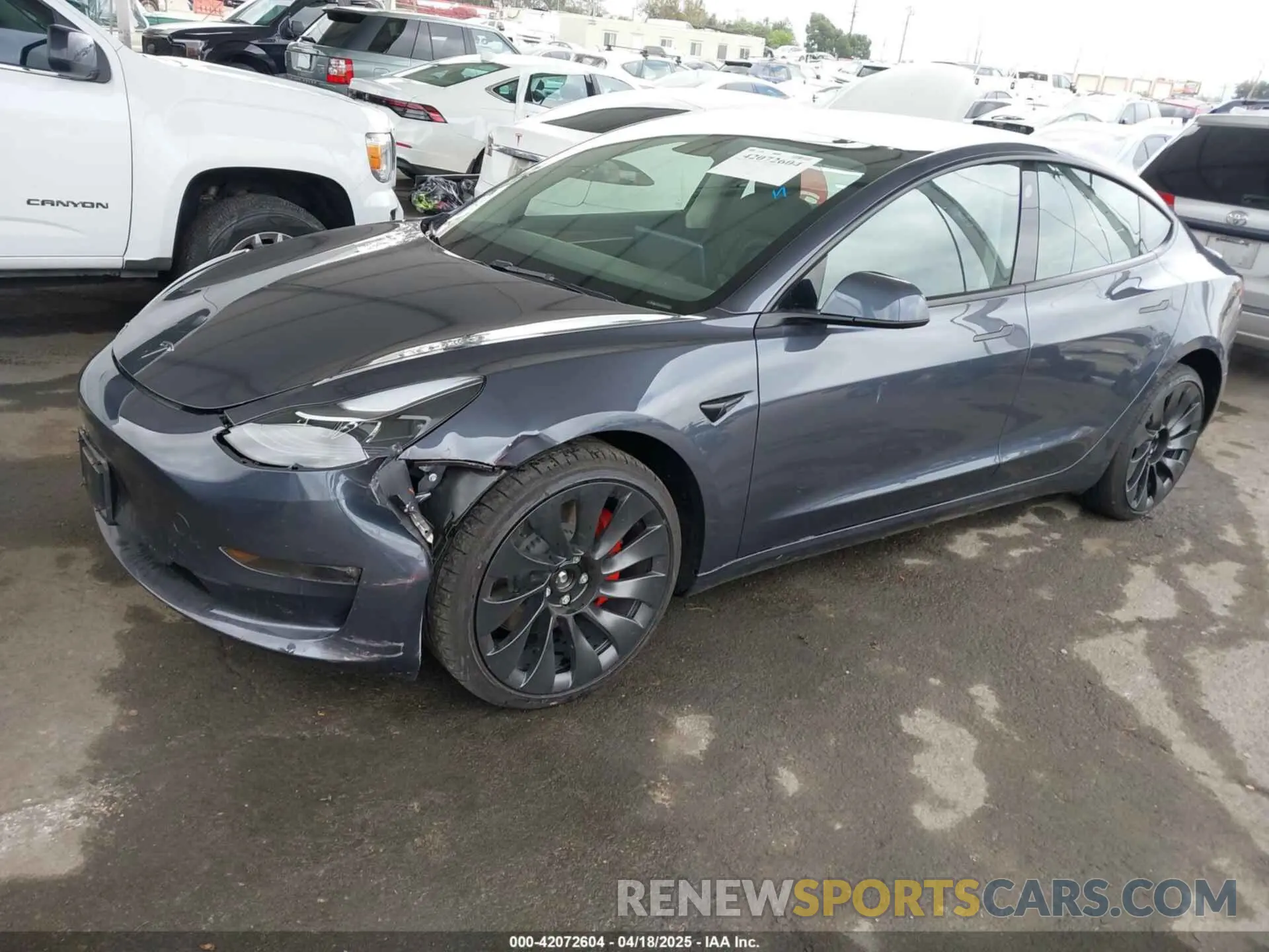 2 Фотография поврежденного автомобиля 5YJ3E1EC7PF382773 TESLA MODEL 3 2023