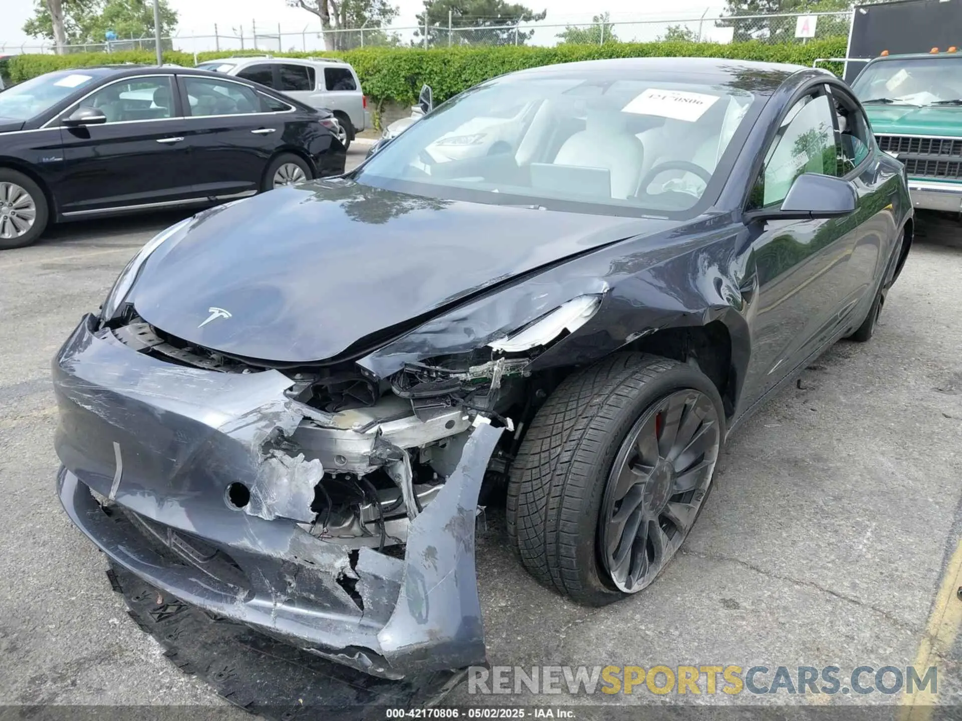 6 Фотография поврежденного автомобиля 5YJ3E1EC7PF420907 TESLA MODEL 3 2023